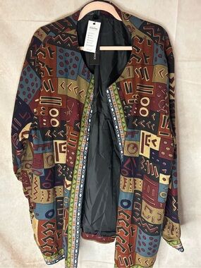 Mixed-Print Bomber Jacket - Multicolor Women's Coat